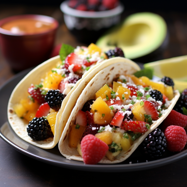 Fruity Breakfast Tacos