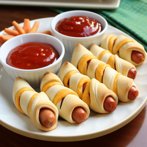 Hot Dog Spirals with Fun Dips