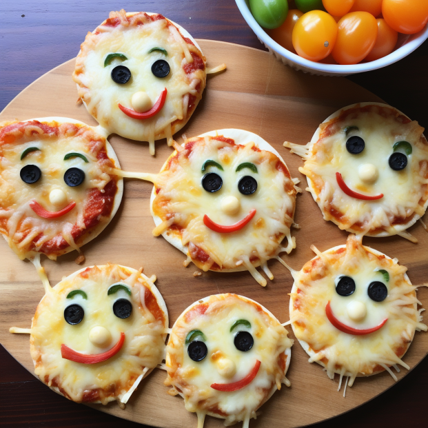 mini pizza faces