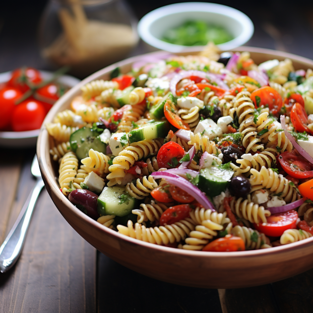Twirly Whirly Pasta Salad with Italian Zest