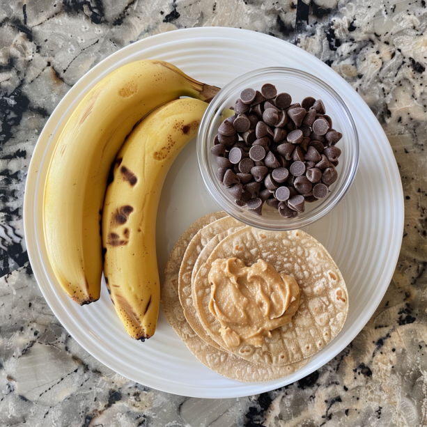 peanut butter and banana wraps