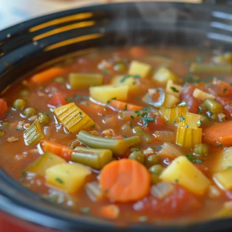 crock pot veggie soup