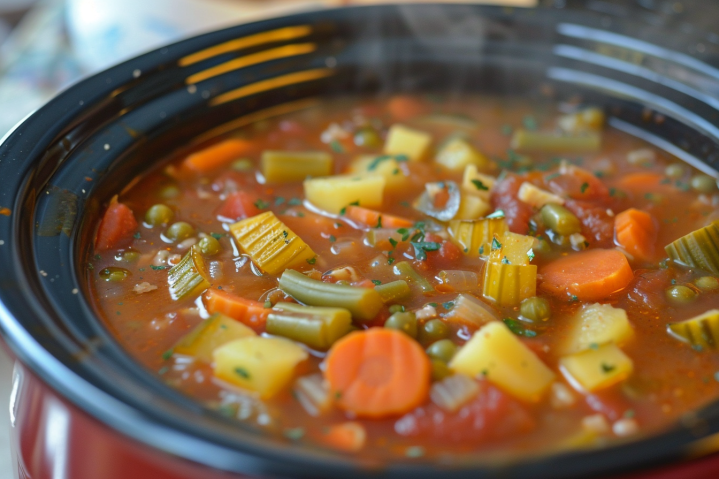 crock pot veggie soup