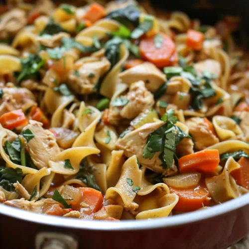 Easy One Pot Chicken and Noodles