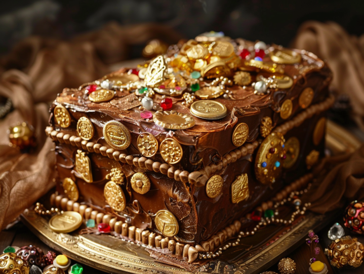 Pirate Treasure Chest Cake