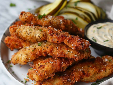 Crunchy Dill Pickle Chicken Tenders