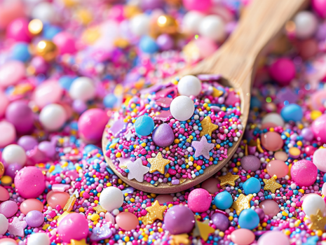 glitter and sprinkles