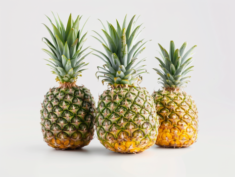 3 pineapples